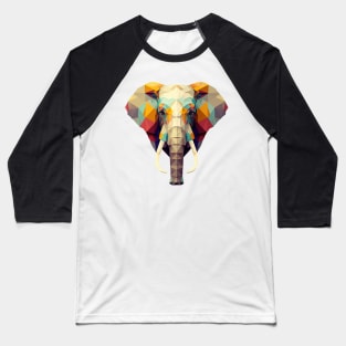 Majestic Elephant Head Poly Baseball T-Shirt